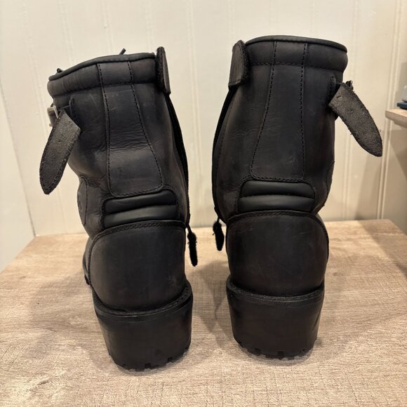 EUC SPADA Women's Piston CE Motorcycle Boots Leather Waterproof Black - Picture 5 of 9